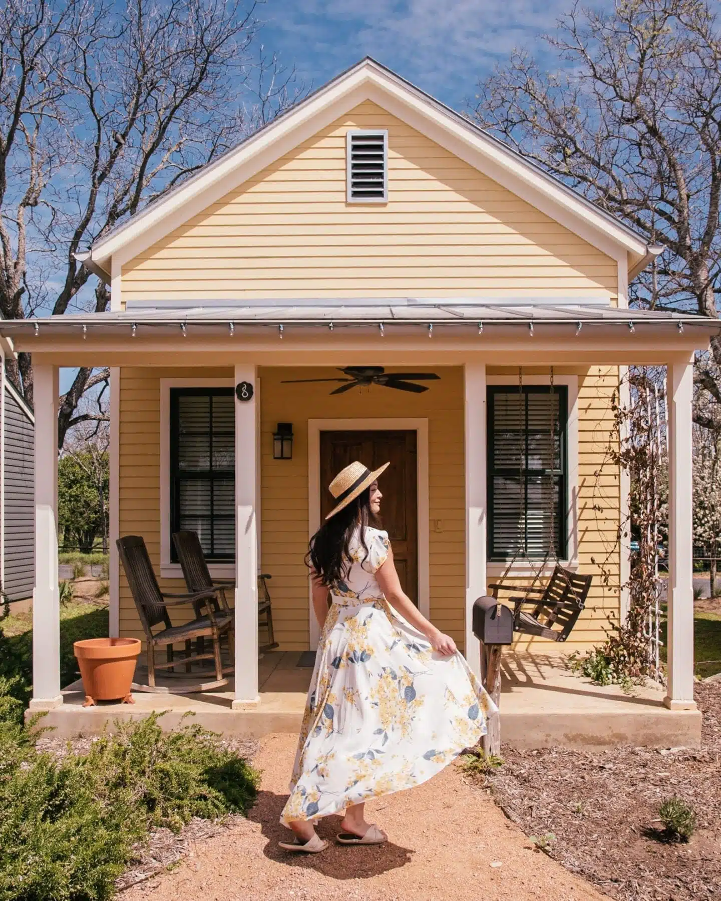 girl at sunday cottage fredericksburg herb farm