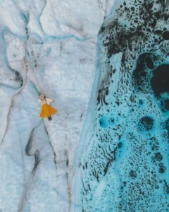 Alaska Glacier Drone Shot