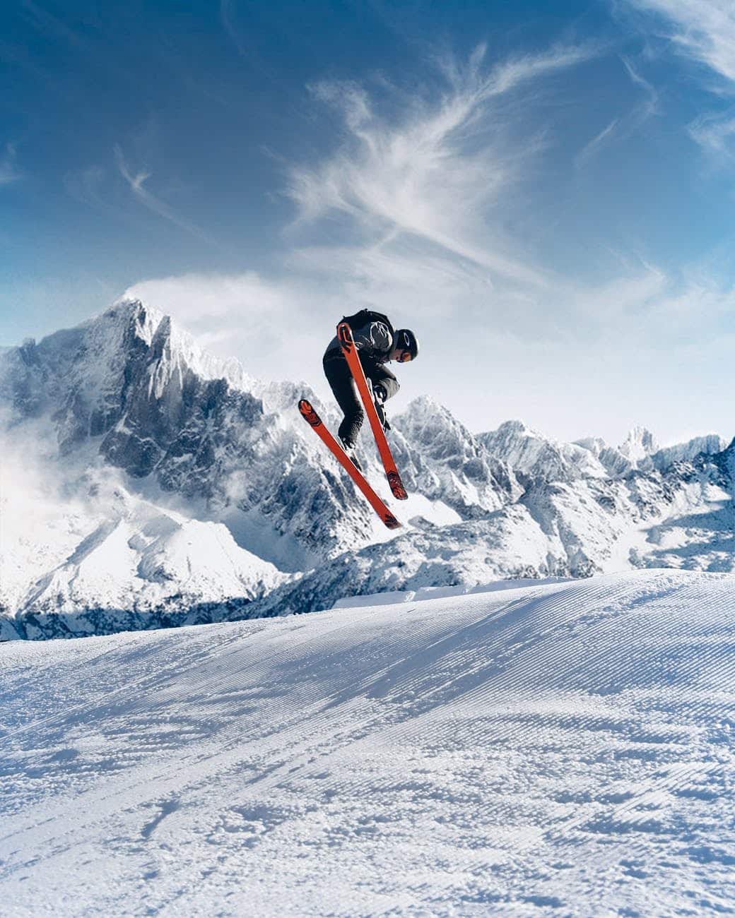 photo of person skiing on snowfield