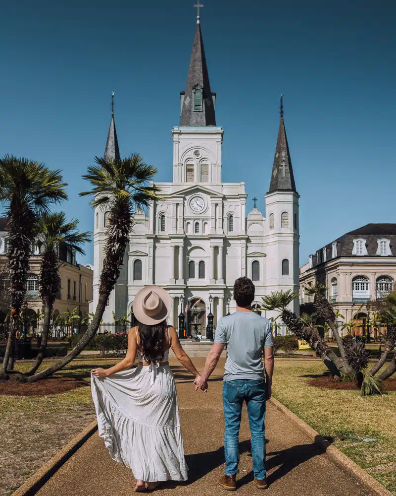 St Louis Cathedral from Jackson Square New Orleans