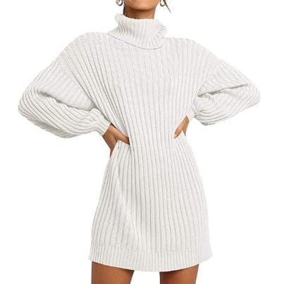 white-sweater-dress