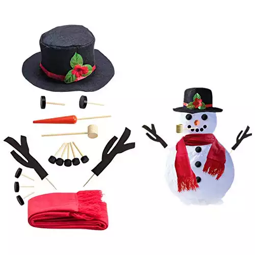 Snowman Decorating Kit Winter Outdoor Fun