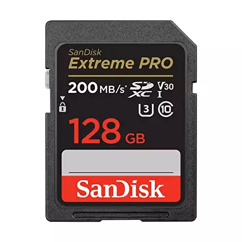 SanDisk 128GB Extreme PRO SD Card