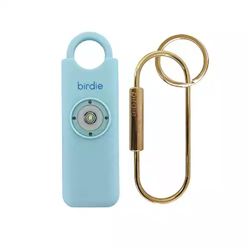 She's Birdie - L'alarme de sécurité personnelle originale pour les femmes par les femmes - Sirène 130dB, lumière stroboscopique et porte-clés en 5 couleurs vives