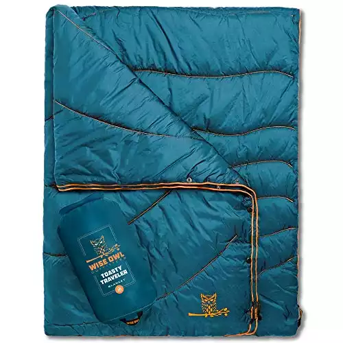 Wise Owl Outfitters Camping Blanket - Packable, Waterproof, & Warm