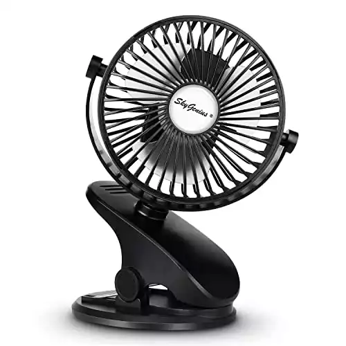 USB Rechargeable Battery Operated Stroller Fan