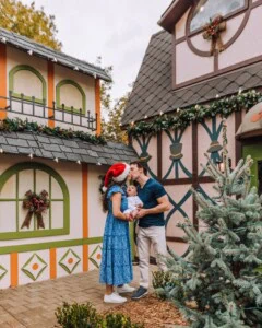 Dallas Arboretum Christmas Couples Photoshoot