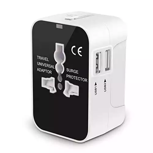 Travel Adapter, Worldwide All in One Universal Power Adapter