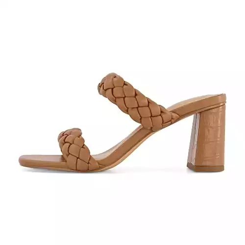 Dunes + CUSHIONAIRE Technology Women's Iris braided Heel Sandal