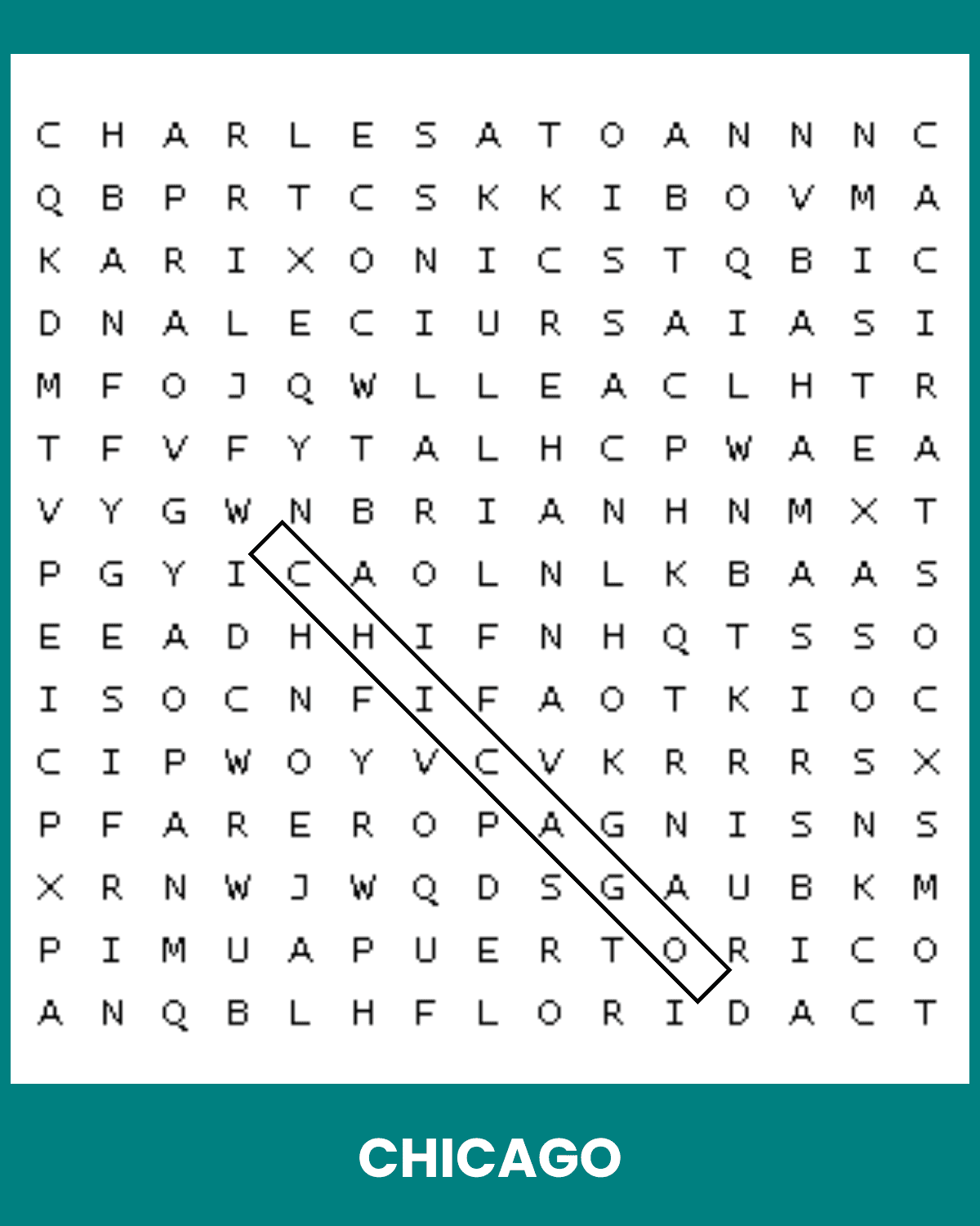 Chicago Word Search