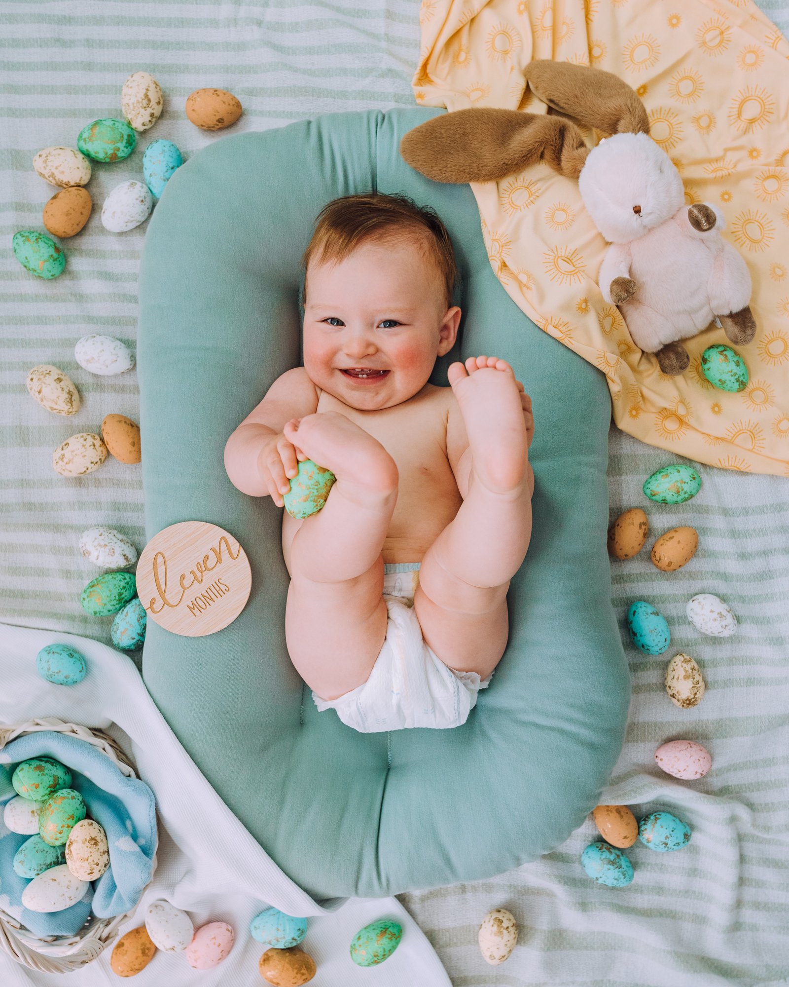 Easter Baby Flat Lay