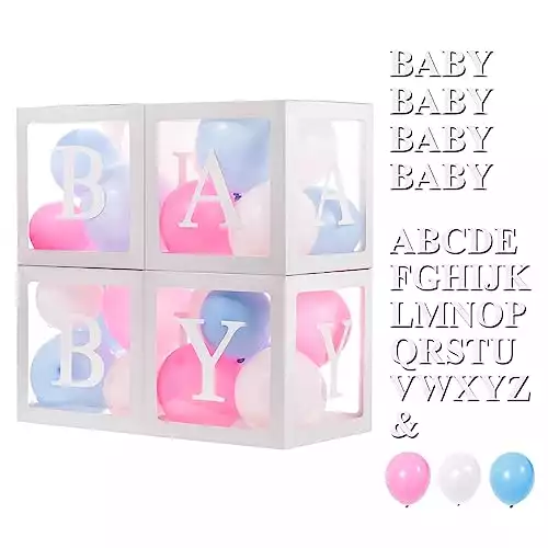 Baby Boxes with Letters & Balloons