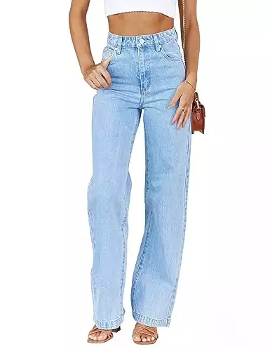Womens Leg Loose Stretchy Jeans