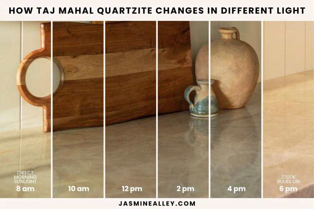 How Taj Mahal Quartzite Changes In Different Light