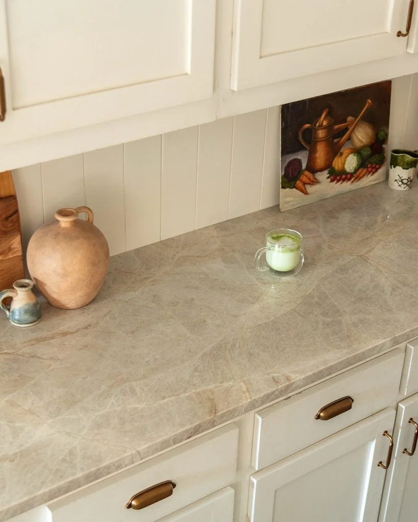 Taj Mahal Quartzite Counters From Above