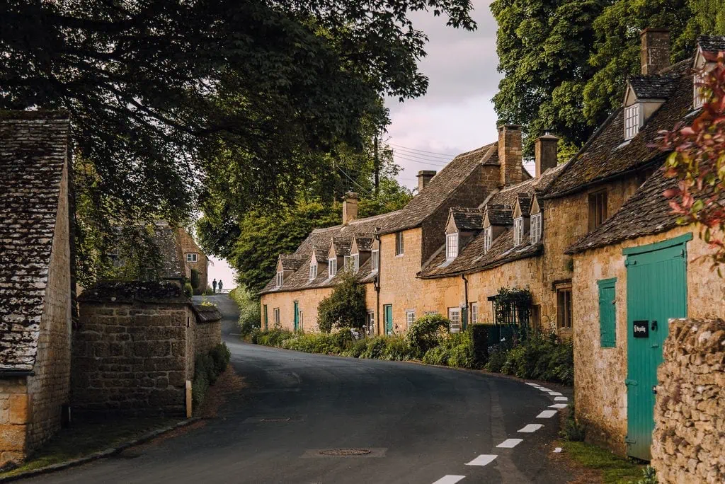 Charming Road In Snowshill Cotswolds