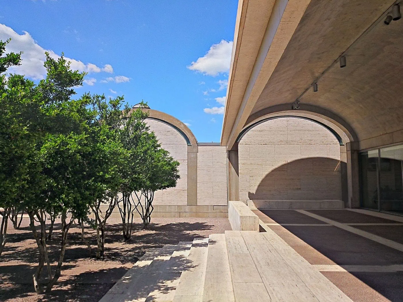 The Kimbell Art Museum building in Fort Worth, designed by Louis Kahn
