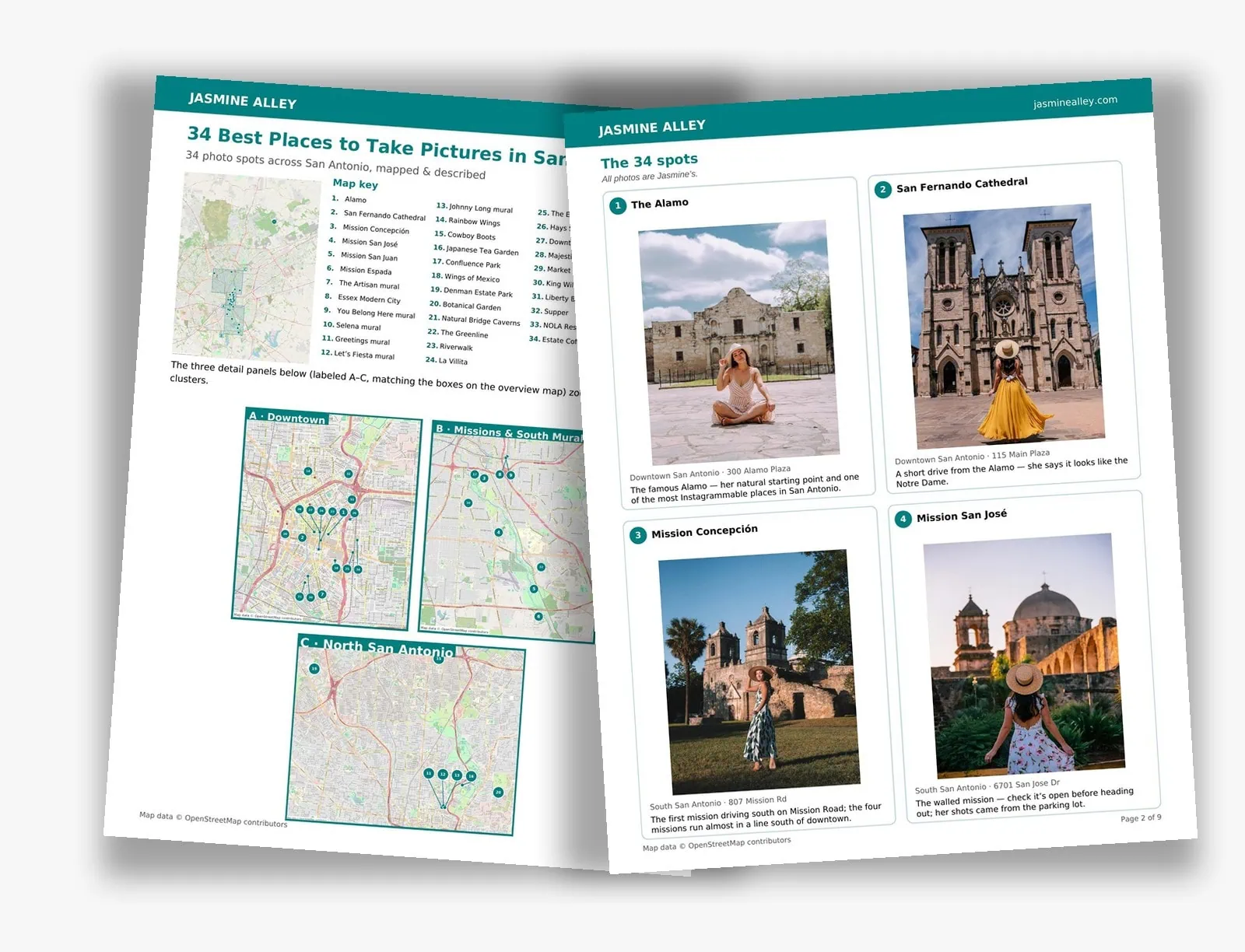 Preview of Get the free San Antonio photo-spots map 📸
