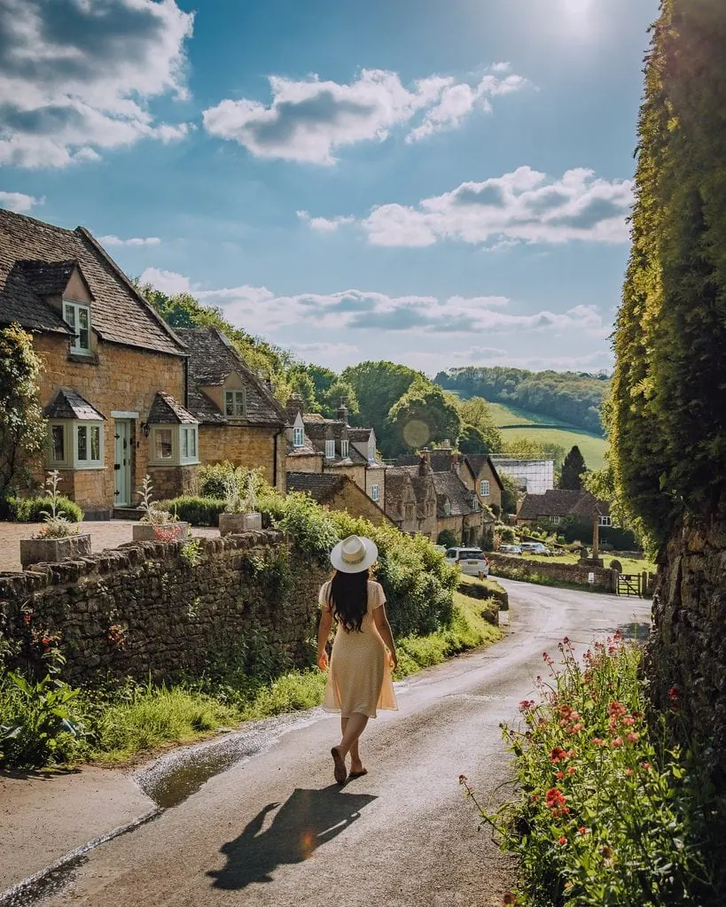 Walking Down The Road In Snowshill